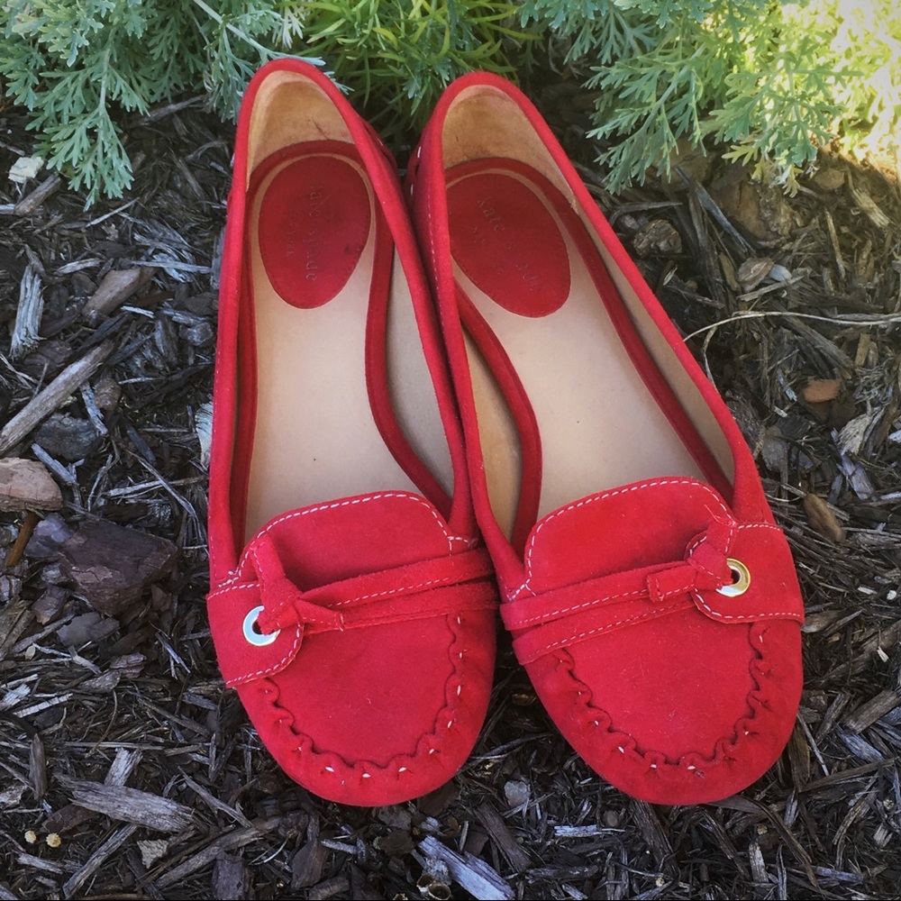 COPY - Kate Spade ♠️ red leather loafers size 8
